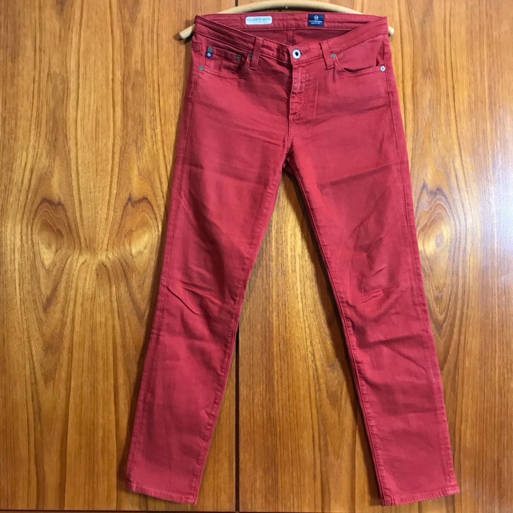 AG The Stevie Ankle Slim Straight Rust